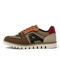 My Store ART 1589 Ontario sneakers with leather and textile upper in brown, olive green, orange, and red accents.