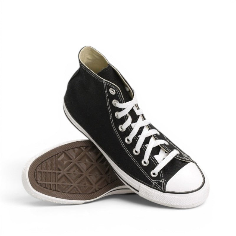 My Store black Converse Chuck Taylor All Star high-top textile sneakers with white laces and white toe cap.