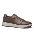 My Store brown leather sneakers with AMORTECH BLUE MEMORY FOAM and FAST PIN lacing system.