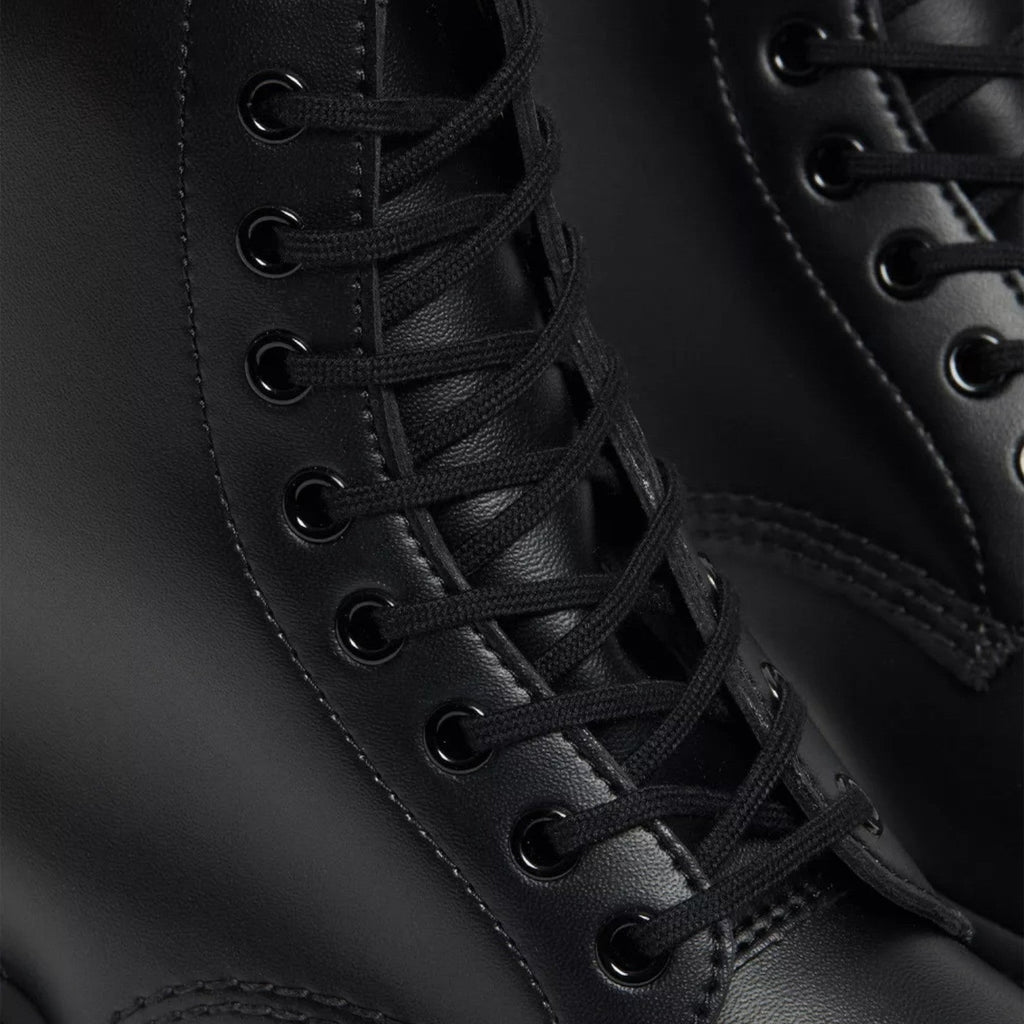 My Store Dr. Martens 1460 Bex Mono Vegan black synthetic leather lace-up boots.