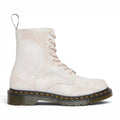 My Store Dr. Martens 1460 Pascal tie-dye printed suede leather boots in off-white with pink laces.