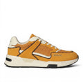 My Store mustard yellow suede and textile GANT sneakers with white laces and cream accents.