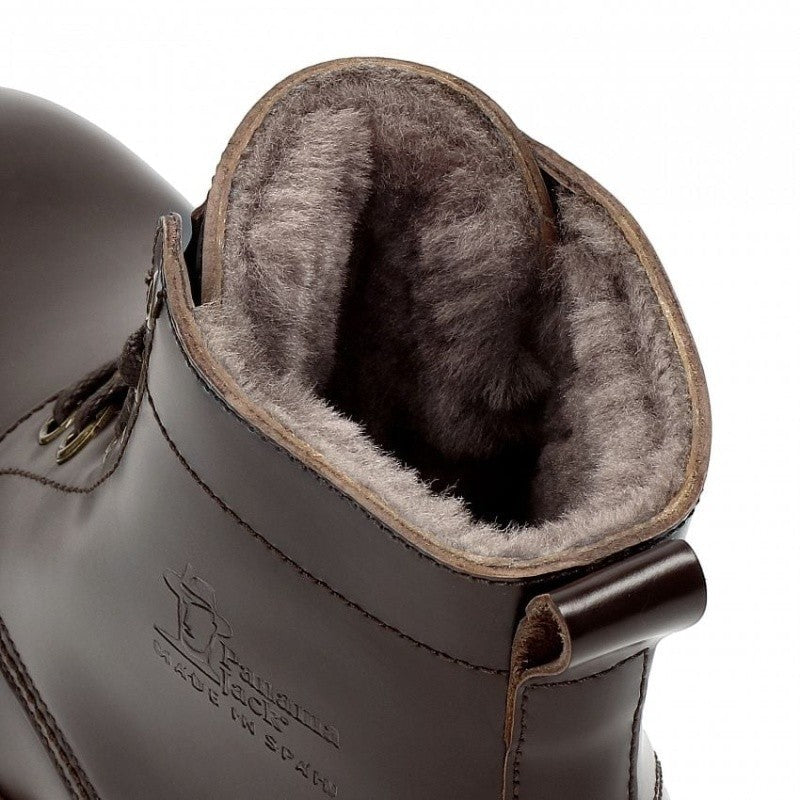 My Store Panama Jack EMERY dark brown nappa leather boots with sheepskin lining and rubber sole.