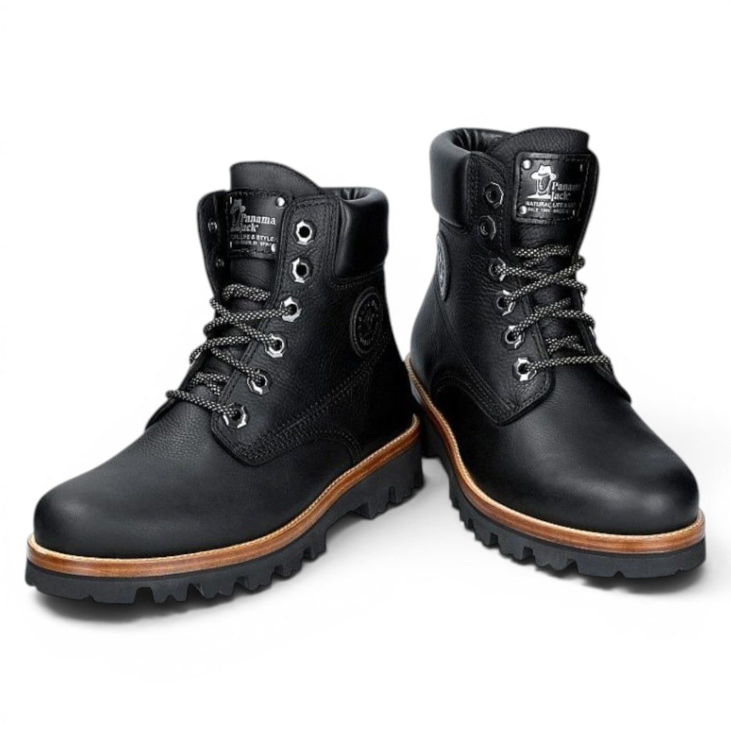 My Store Panama Jack MORITZ black waterproof nappa leather boots with lambskin lining and rubber sole.