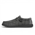 My Store Wally Sport Knit men's grey knit slip-on shoes with elastic laces and flexible sole.