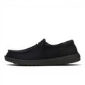 My Store Wendy Funk Mono black knit slip-on shoes with elastic laces and a flexible sole.