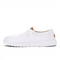 My Store white canvas slip-on shoes with elastic laces and a flexible sole.
