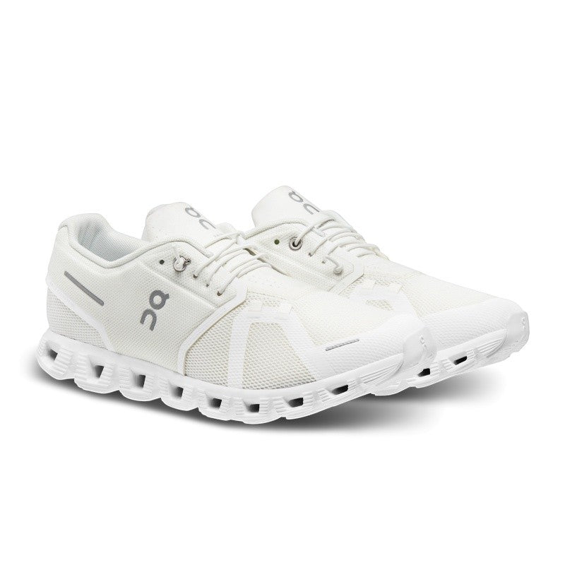 My Store white recycled polyester mesh sneakers with quick-lace system and CloudTec sole.