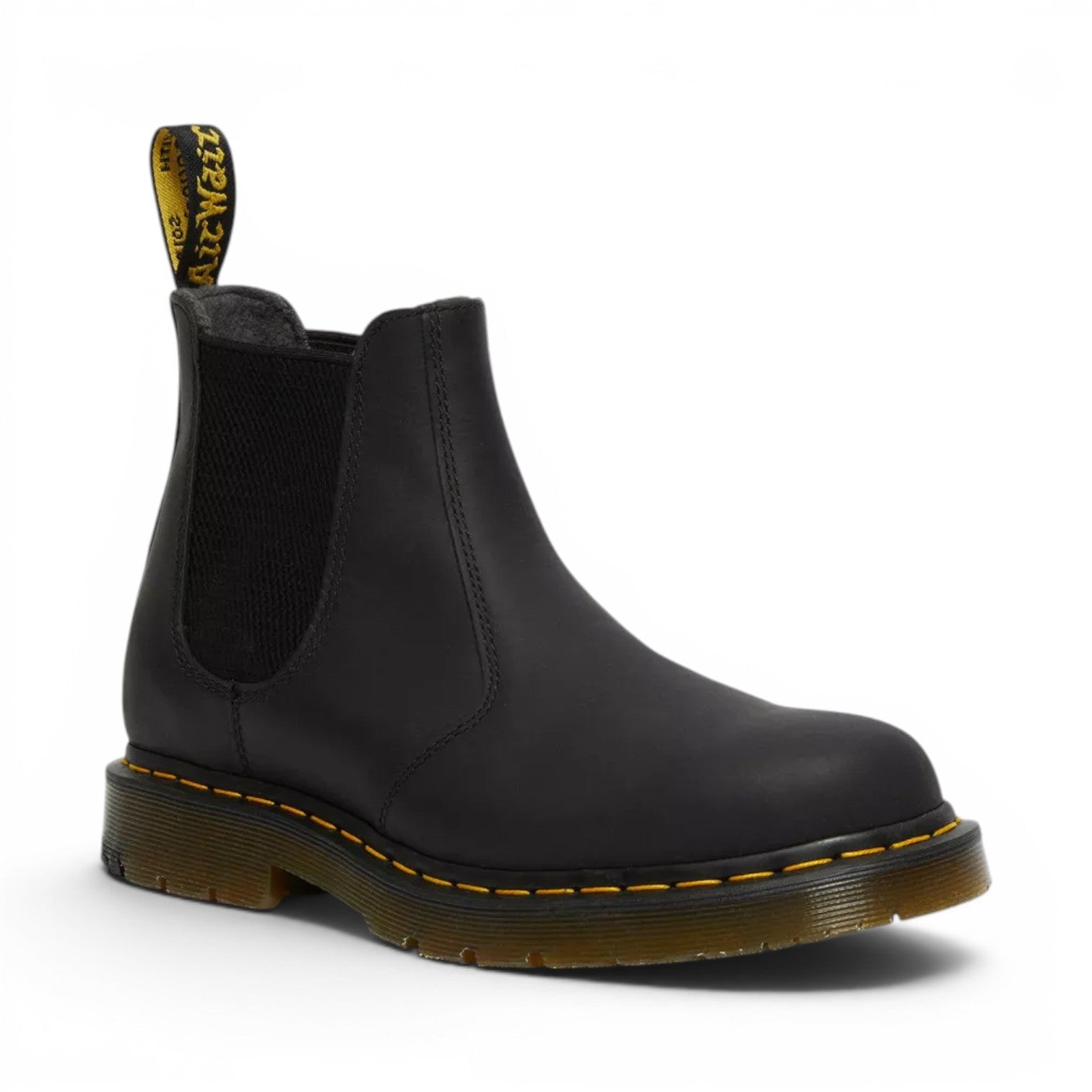 My Store black waterproof leather 2976 Wintergrip Chelsea boots with WarmWair lining and PVC sole.