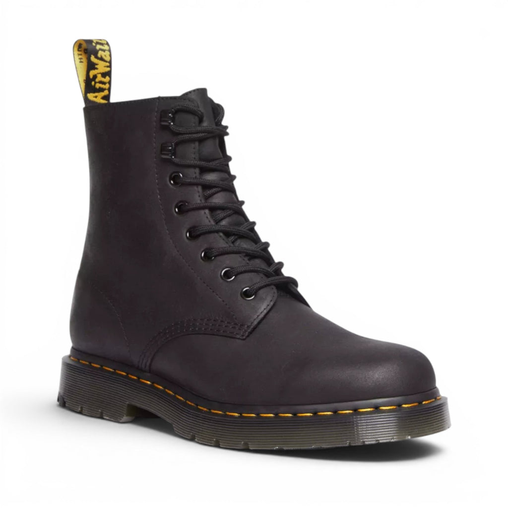 My Store Dr. Martens 1460 WG Outlaw black waterproof leather boots with WarmWair Sherpa lining and Wintergrip sole.