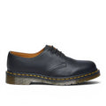 My Store Dr. Martens 1461 Nappa black leather 3-eye shoes with yellow stitching and PVC sole.