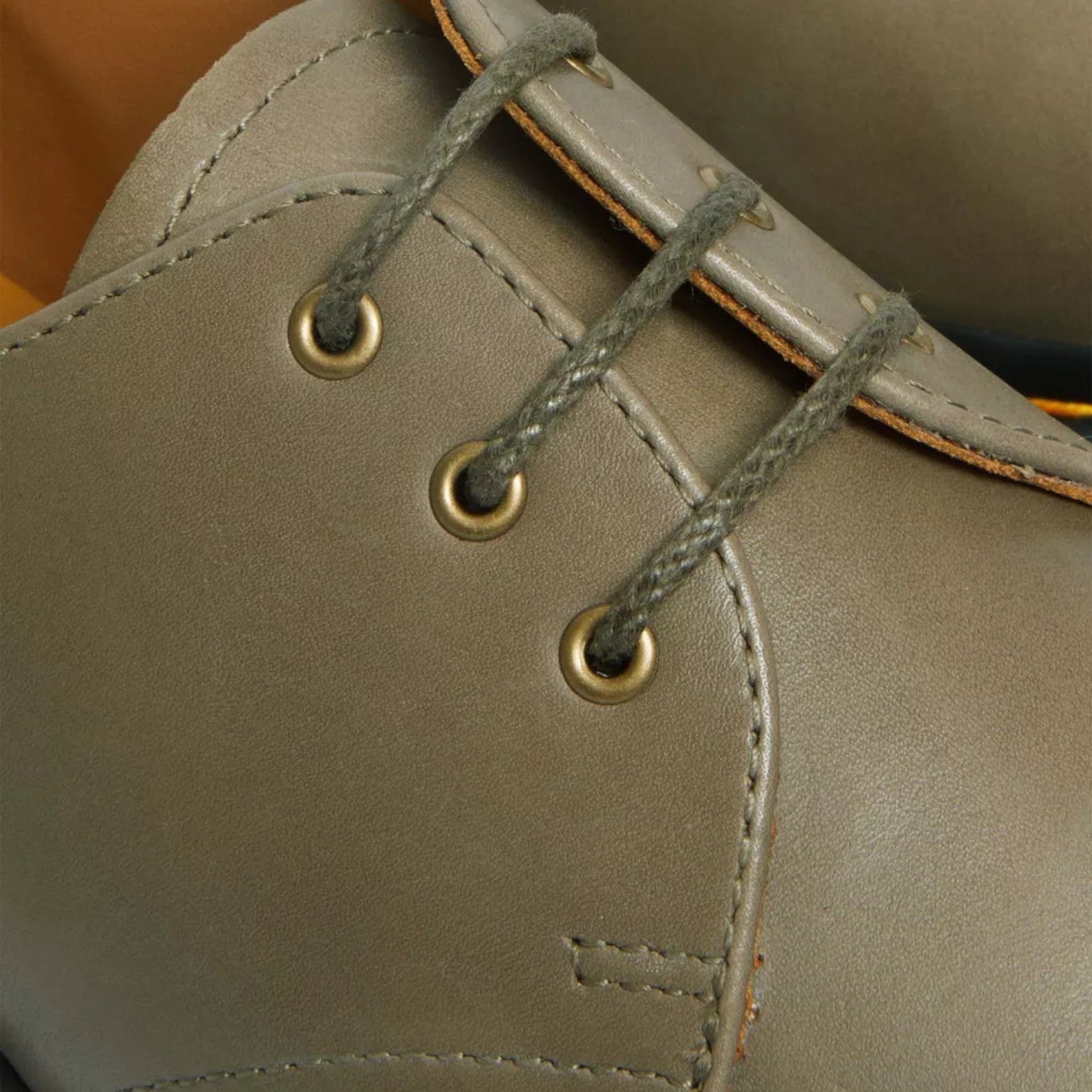 My Store Dr. Martens 1461 Carrara leather oxford shoes in taupe, featuring a 3-eyelet lace-up closure with gold-tone hardware.