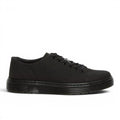 My Store Dr. Martens Dante Canvas black textile low-top sneakers with black laces and a black PVC sole.