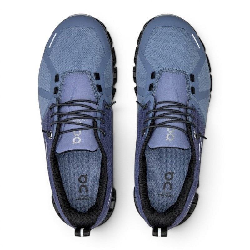 My Store blue waterproof Cloud 5 sneakers with quick-lace system and recycled materials.