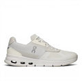 ShoeShop ON Cloudrift men's white mesh sneakers with grey logo and white sole. Designed for urban wear.