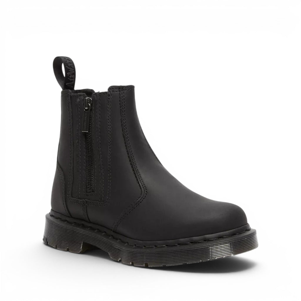 ShoeShop Dr. Martens 2976 Alyson black leather Chelsea boots with side zipper and Wintergrip sole