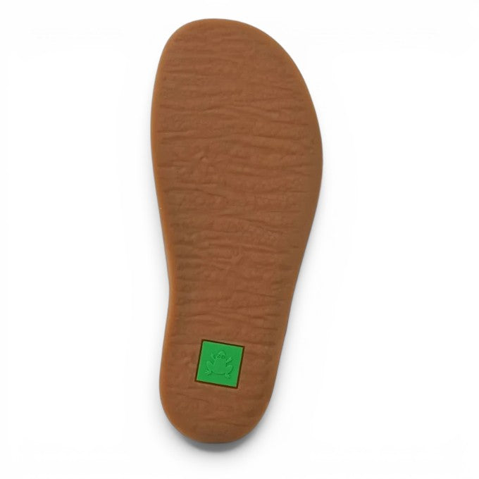 ShoeShop El Naturalista 5910 brown rubber shoe sole with a green frog logo detail