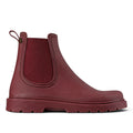 ShoeShop El Naturalista NA35 burgundy rubber Chelsea boot with elastic side panel and pull tab