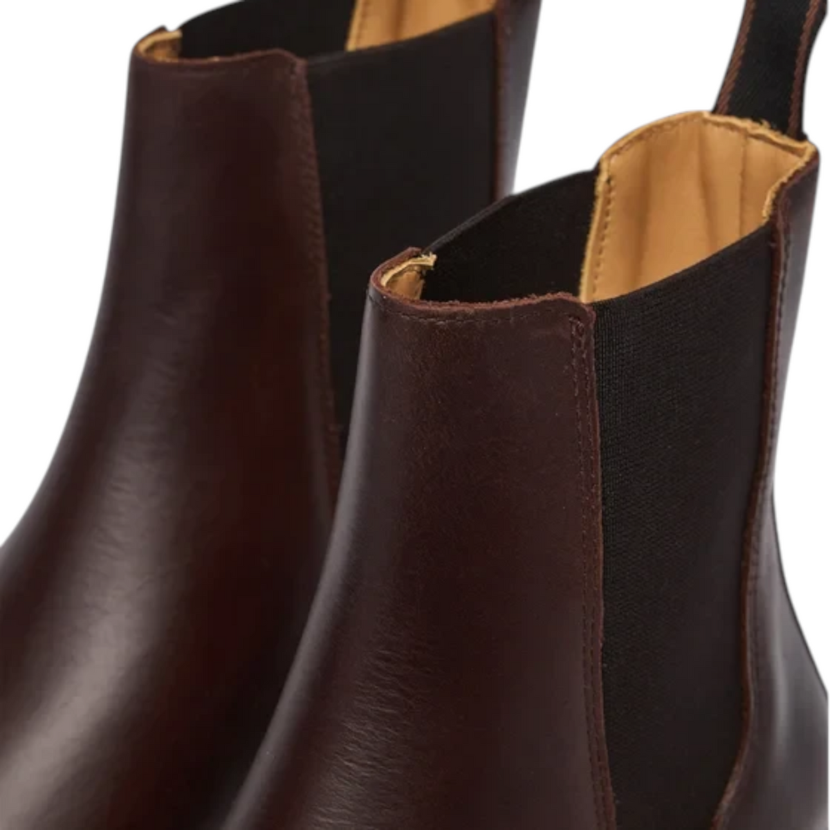 ShoeShop GANT dark brown leather Chelsea boots with black elastic side panels and pull tabs