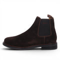 ShoeShop GANT dark brown suede Chelsea boots with elastic side panels and a low block heel