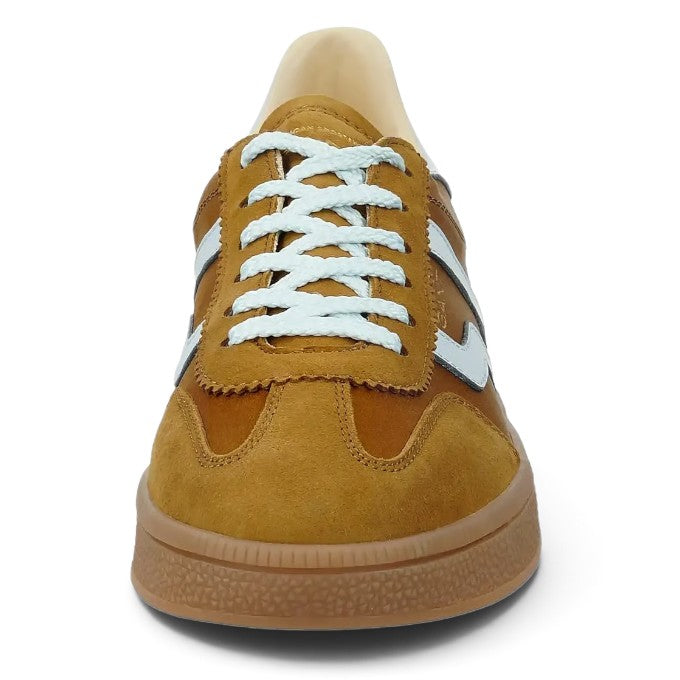 ShoeShop GANT brown suede and leather sneakers with white laces and side logo detail
