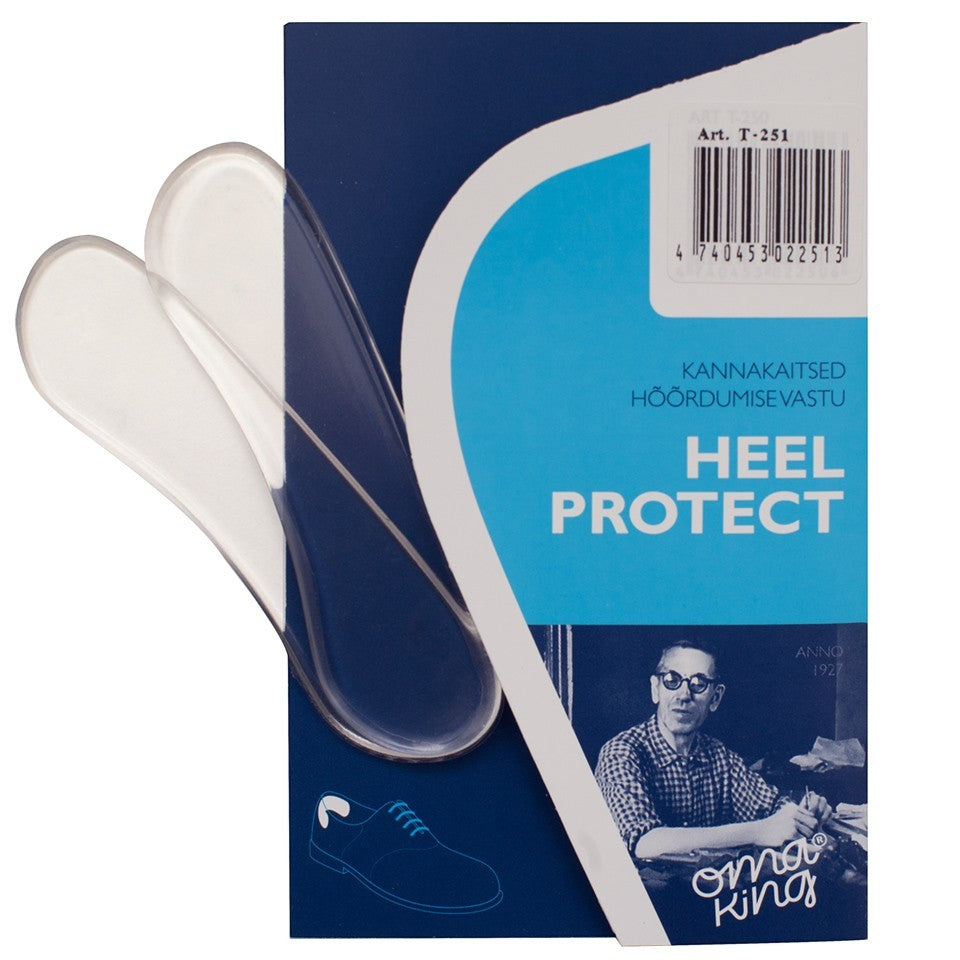 ShoeShop OmaKing clear silicone heel grips for shoes to prevent rubbing and improve fit