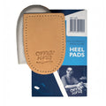 ShoeShop OmaKing tan leather heel cushion insert for pain relief and improved shoe fit in original packaging