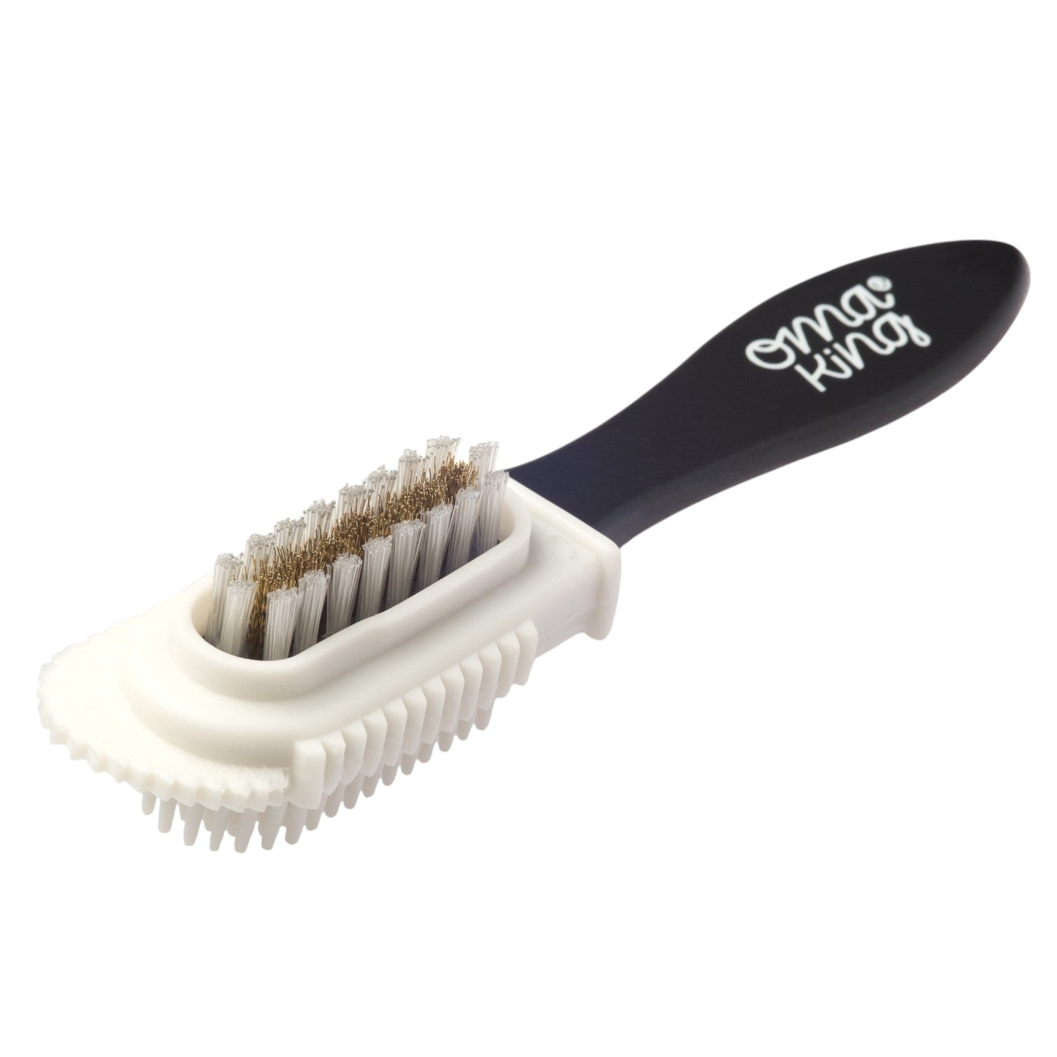 ShoeShop OmaKing suede and nubuck cleaning brush with wire bristles and white rubber side for dry cleaning