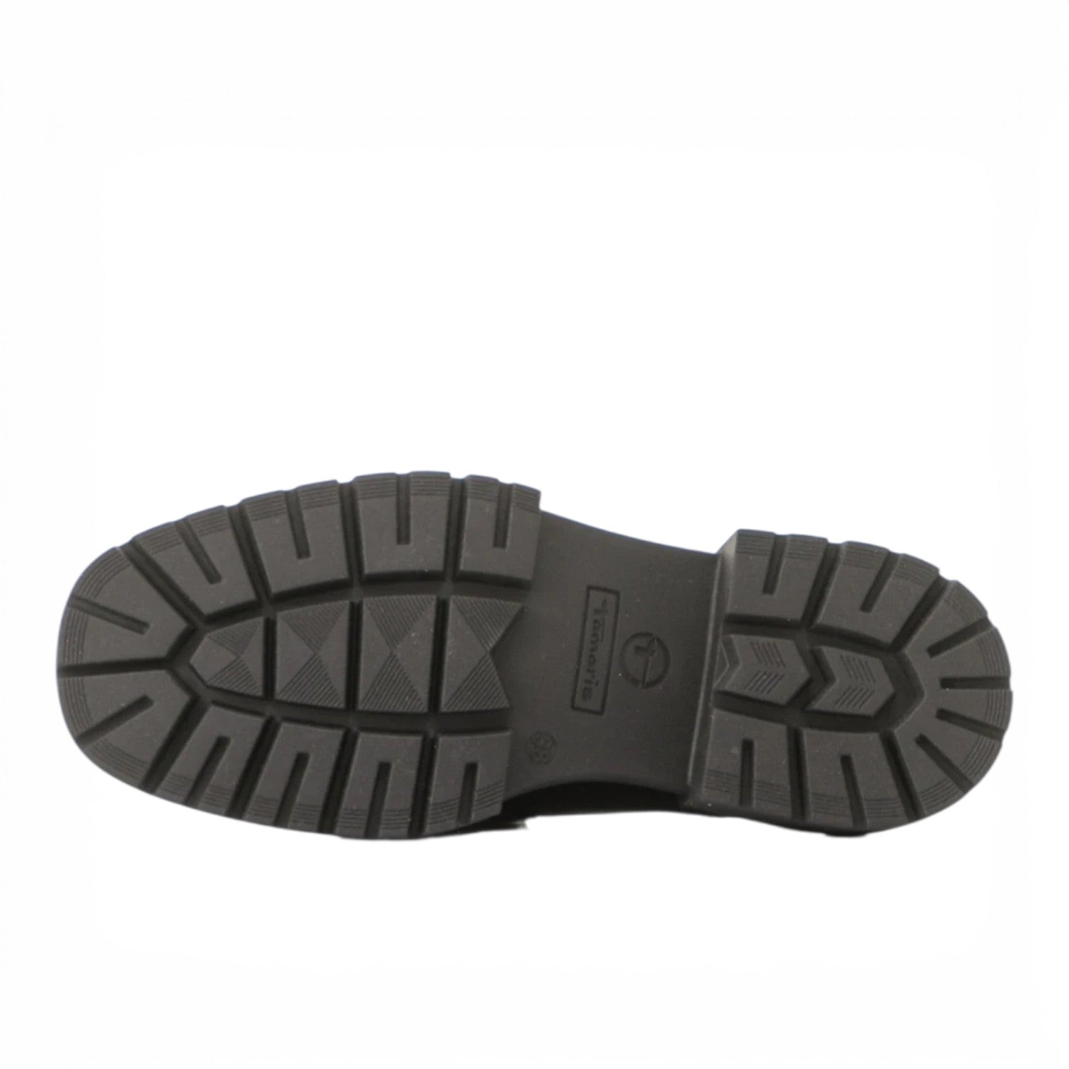 ShoeShop Tamaris boot featuring a durable black lugged rubber outsole for superior traction