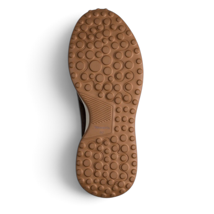 ShoeShop Tamaris 1/1-13623 sneaker featuring a brown rubber outsole with a textured circular grip pattern