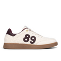 ShoeShop Teddy Smith 121142 cream sherpa sneakers with dark brown 89 detailing and gum rubber sole