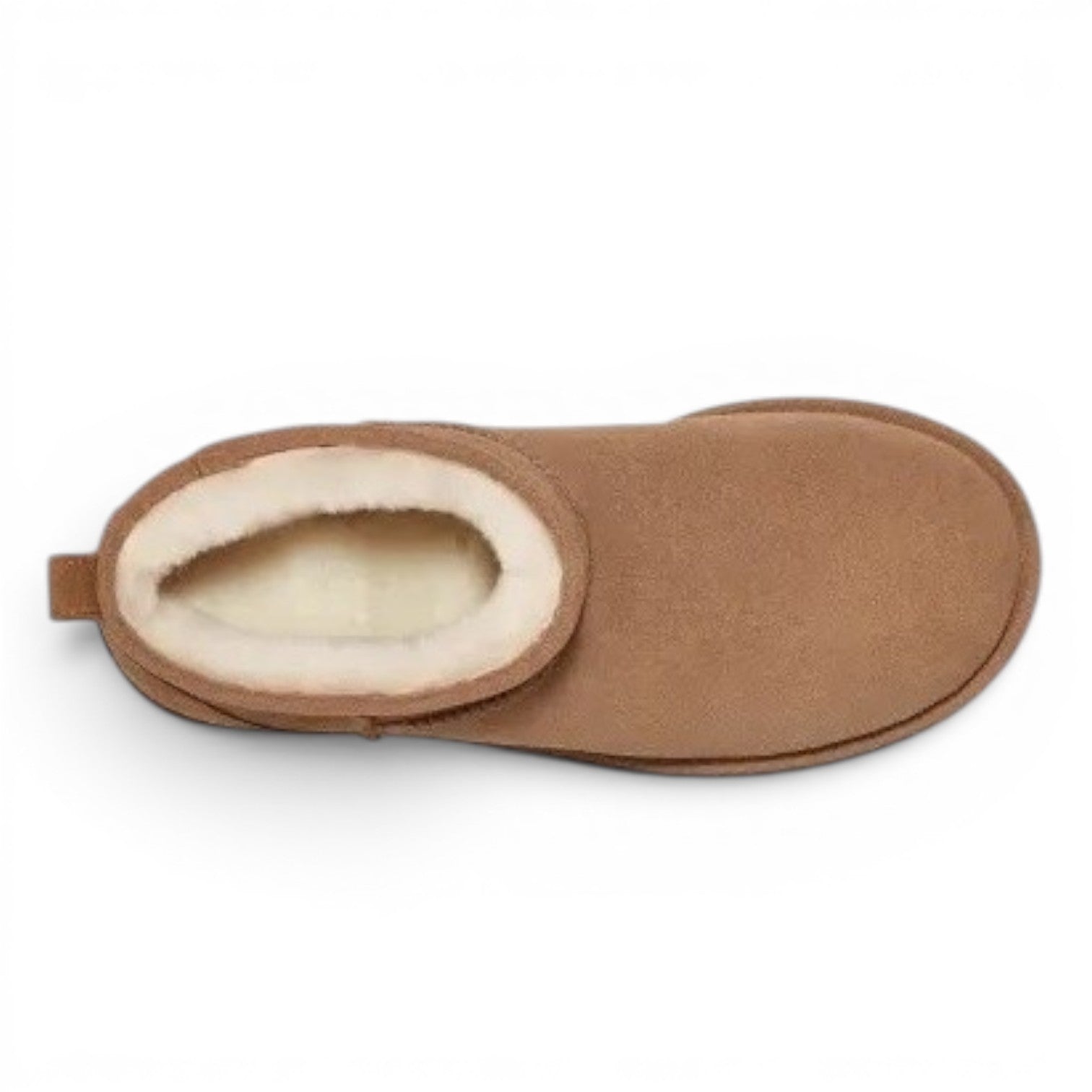 ShoeShop UGG Classic Ultra Mini Platform chestnut suede boots with sheepskin lining and 5cm platform.