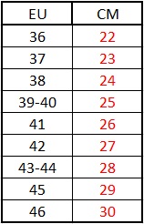 Doc Martens Size Chart Cm